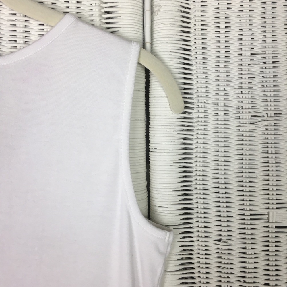 Talbots Shell White Stretch Basic  S - Picture 4 of 5